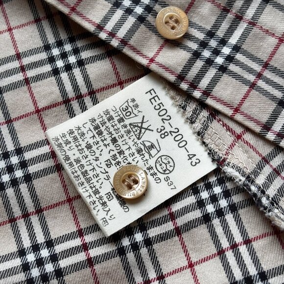 Burberry Blue Label Women's Plaid Button-Up Shirt - Size 38 (US 4-6) - Picture 10 of 12